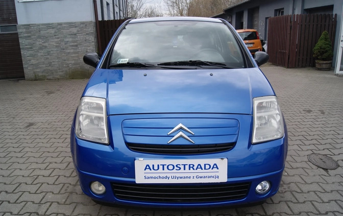 Citroen C2 cena 11900 przebieg: 141655, rok produkcji 2008 z Zalewo małe 562